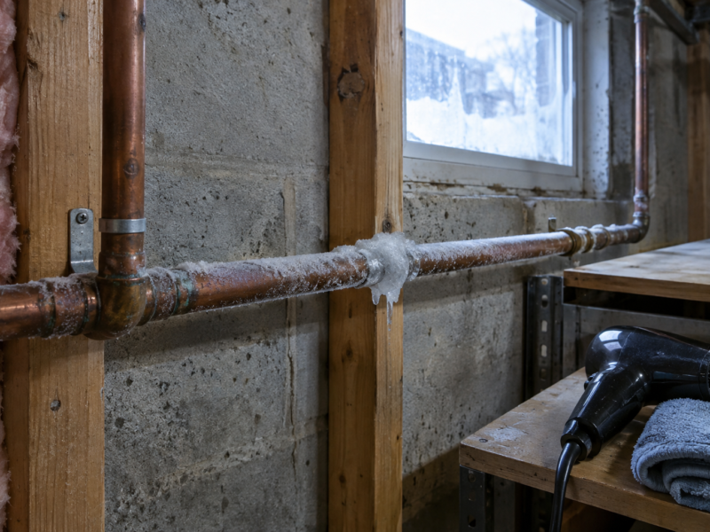 Frozen Pipes in Grand Rapids: How to Thaw Them Safely and Prevent a Burst